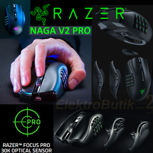 Razer Naga V2 Pro  RZ01-04400100-R3G1 RGB Optik 30K Makrolu Kablosuz Oyuncu Mouse