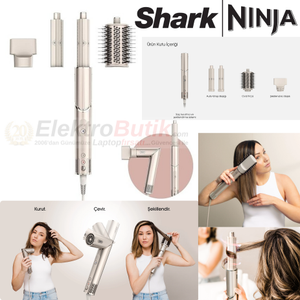 Shark Flexstyle 3-In-1 Sa� Kurutma & �ekillendirme Sistemi HD426SLEU - Stone