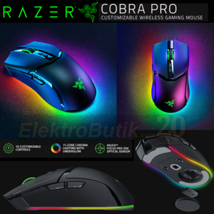 Razer Cobra Pro Siyah RZ01-04660100-R3G1 RGB Optik 30K Kablosuz Oyuncu Mouse