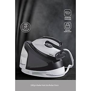 Homend Steamwork 1167H 2400 Watt Buhar Kazanl� �t� - Siyah / Beyaz -