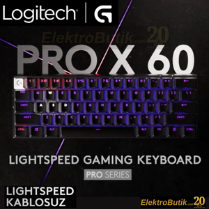 Logitech G Pro X 60 Siyah 920-011913 Kablosuz Mekanik Oyuncu Klavye