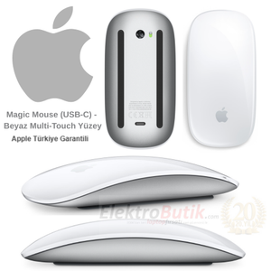 Apple Magic Mouse (Usb?c) - Beyaz Multi-Touch Y�zey MXK53ZE/A