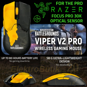 Razer Viper V2 Pro PUBG: Battlegrounds Edition RZ01-04390600-R3M1 Optik 30K Kablosuz Oyuncu Mouse