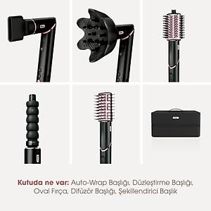 Shark FlexStyle 5-in-1 HD446EU Sa� Kurutma & �ekillendirme Sistemi - Black/Rose Gold