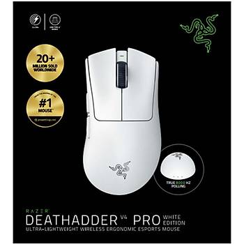 Razer DeathAdder V4 Pro Beyaz RZ01-05330200-R3G1 Optik 45K Kablosuz Oyuncu Mouse