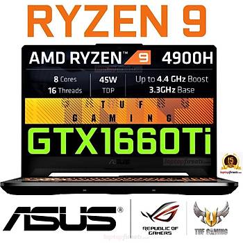 Asus FA506IU-BQ268 AMD RYZEN 9 4900H 16GB 512SSD GTX1660Ti 15.6 DOS
