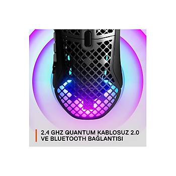 Steelseries Aerox 9 Siyah SSM62618 RGB Makrolu �arjl� Optik Kablosuz Oyuncu Mouse