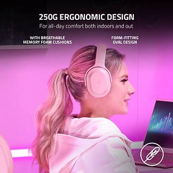 Razer Barracuda X PEMBE  RZ04-04430300-R3M1 Kablosuz Oyuncu Kulakl�k