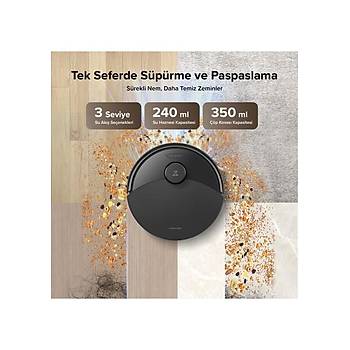 Roborock Q8 Max Pro Plus Siyah ��p �stasyonlu Ak�ll� Robot S�p�rge