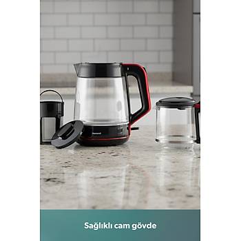 Homend Infinity XL 1764H 1900 WATT Cam �ay Makinesi Antrasit Siyah