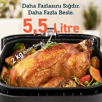 COSORI PREMIUM XXL CP158-AF 5.5LT 1700W DOKUNMATIK AIRFRYER KIRMIZI