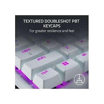 Razer Huntsman V3 Pro Beyaz RGB TKL Analog Optical Switch Kablolu Oyuncu Klavyesi RZ03-04981700-R3M1