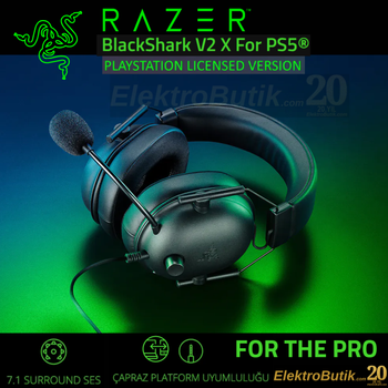 Razer BlackShark V2 X for PlayStation Siyah RZ04-03241000-R3G1 Kablolu Oyuncu Kulakl�k