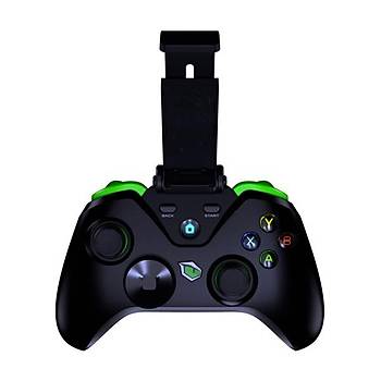 Pusat Clutch Titreim Geri Bildirimli ift Mod Kablosuz (Bluetooth ve 2.4 GHz) Gamepad - Siyah