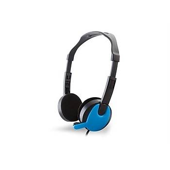 Snopy Sn-717 Siyah/Mavi Mikrofonlu Kulaklýk