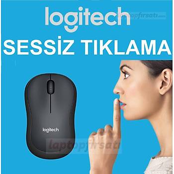 LOGITECH M220 Sessiz Tklama Kablosuz Mouse Siyah 910-004878