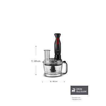 Karaca Pro Multimax 6 in 1 �ok Ama�l� Mutfak Robotu 2000W Black