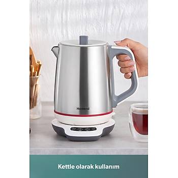 Homend Royaltea 1709H Konu�an �ay Makinesi Beyaz - Inox