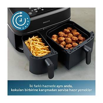 Philips NA350/00 3000 Serisi Cift Hazneli Airfryer 6+3,5 lt