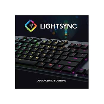 Logitech G815 Tactile Switch 920-008993 Lightsync Siyah Q T�rk�e RGB Kablolu Mekanik Oyuncu Klavyesi