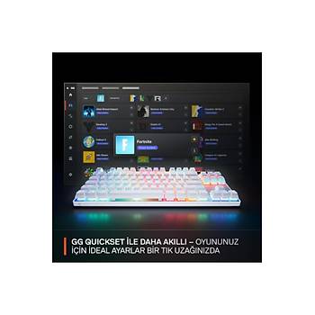 Steelseries Apex Pro TKL Gen3 Beyaz SSK64899 RGB OmniPoint 3.0 HiperManyetik Switch Kablolu Mekanik Oyuncu Klavyesi