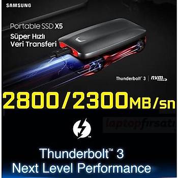Taşınabilir 1 TB SSD X5 Thunderbolt?3 2800MB-2300Mb/sn MU-PB1T0B/WW