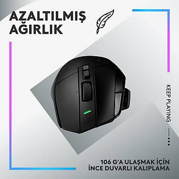 Logitech G502 X Plus 910-006163 Siyah RGB Lightspeed Hero �arjl� Optik Kablosuz Oyuncu Mouse