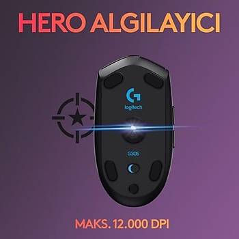 Logitech G305 Siyah 910-005283 Optik Kablosuz Oyuncu Mouse