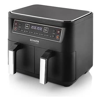 SCHAFER FIT FRY DUAL AIRFRYER SIYAH
