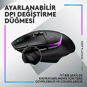 Logitech G502 X Plus 910-006163 Siyah RGB Lightspeed Hero �arjl� Optik Kablosuz Oyuncu Mouse