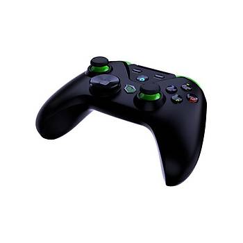 Pusat Clutch Titreim Geri Bildirimli ift Mod Kablosuz (Bluetooth ve 2.4 GHz) Gamepad - Siyah