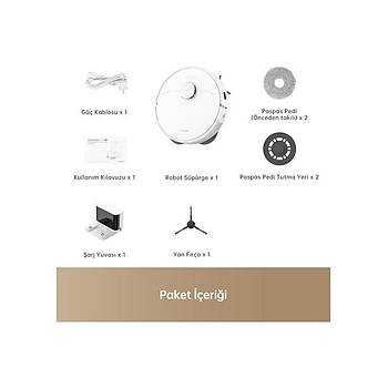 Dreame L10s Pro Gen 2 Robot S�p�rge Beyaz, 7.000PA Emi� G�c�