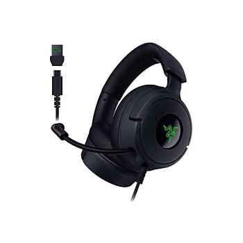 Razer Kraken V4 X Siyah USB-C RZ04-05180100-R3M1 Chroma RGB Kablolu Oyuncu Kulakl�k