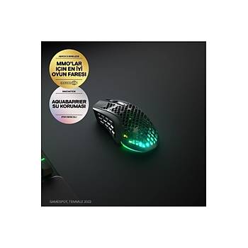 Steelseries Aerox 9 Siyah SSM62618 RGB Makrolu �arjl� Optik Kablosuz Oyuncu Mouse
