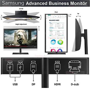 Samsung LS24H650FDMXUF 23.8 5ms VGA+HDMI+DP+USB TYPE-C FHD Pivot PLS Monitr