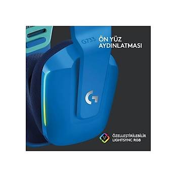 Logitech G733 Lightspeed Mavi 981-000943 RGB Kablosuz Oyuncu Kulakl�k