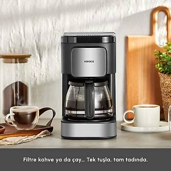 Karaca Just Coffee Aroma 2 In 1 Filtre Kahve ve �ay Demleme Makinesi Inox