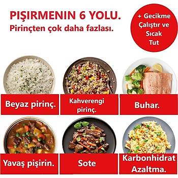 Instant Pot H�zl� Pilav Pi�irici ve Buharl� Pi�irici 40 Porsiyon 5 Lt.