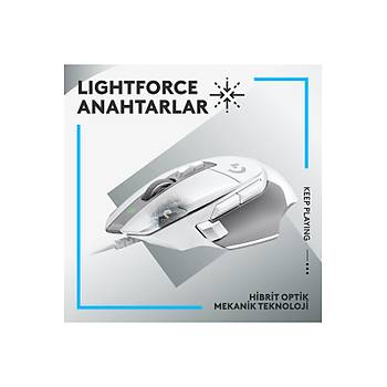 Logitech G G502 X Beyaz 910-006147 Hero 25K Lightforce Optik Kablolu Oyuncu Mouse