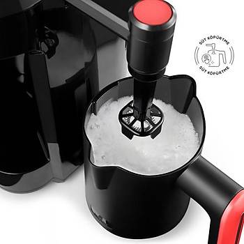 Karaca Hat�r Barista Cappuccino ve T�rk Kahve Makinesi K�rm�z�