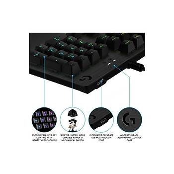 Logitech G513 Carbon RGB Mekanik TR Oyuncu Klavyesi 920-008870