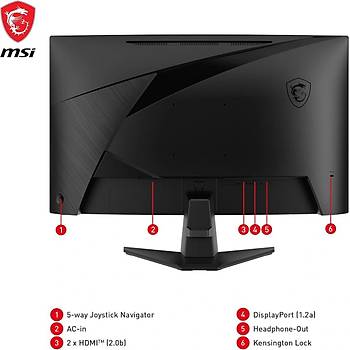 MSI MAG 27C6F 27 0.5 ms Full HD Curved 180 Hz Oyuncu Monitor