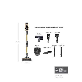 Karaca Vantuz Power Up Pro Dikey S�p�rge Mineral Gold