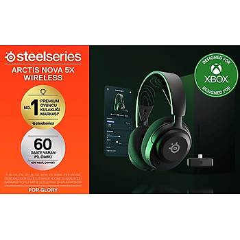 Steelseries Arctis Nova 5X Siyah SSH61676 Kablosuz Oyuncu Kulakl�k 2 YIL STEELSERIES TURKIYE GARANTILIDIR