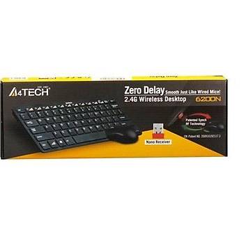A4 TECH 6200N MN KABLOSUZ Q KLAVYE+V-TRACK MOUSE