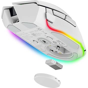 Razer Basilisk V3 Pro Beyaz RZ01-04620200-R3G1 RGB Optik 30K Kablosuz Oyuncu Mouse