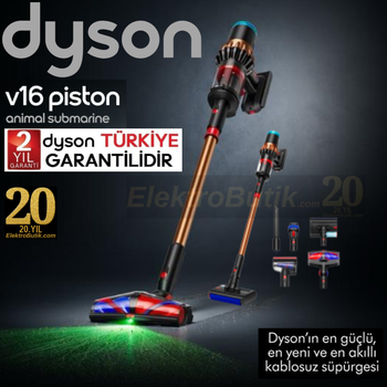 Dyson V16 Piston Animal Submarine Islak Kuru Dikey S�p�rge 492969-01 2 YIL DYSON TURKIYE GARANTILIDIR