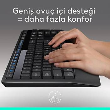 Logitech MK345 Siyah 920-006514 Kablosuz Klavye Mouse Seti