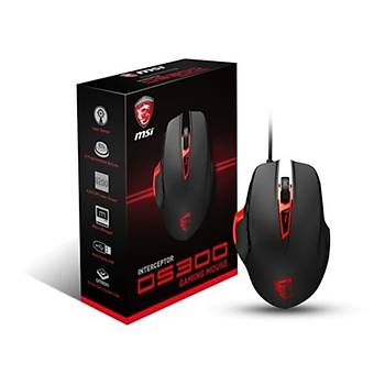 MSI INTERCEPTOR DS300 OYUNCU MOUSE 8200DPI