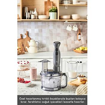 Emsan Pro Multimax 6 in 1 �ok Ama�l� Mutfak Robotu Space Gray 2000 W